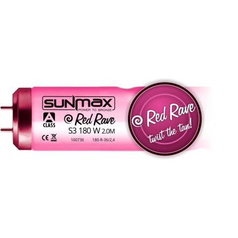 Sunmax A-class Red Rave S3 180-200W 2m 0.3W/m² Tanning lamp 