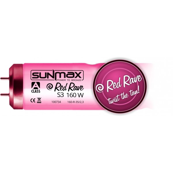 Sunmax A-class Red Rave S3 160W 0.3W/m² Tanning lamp 