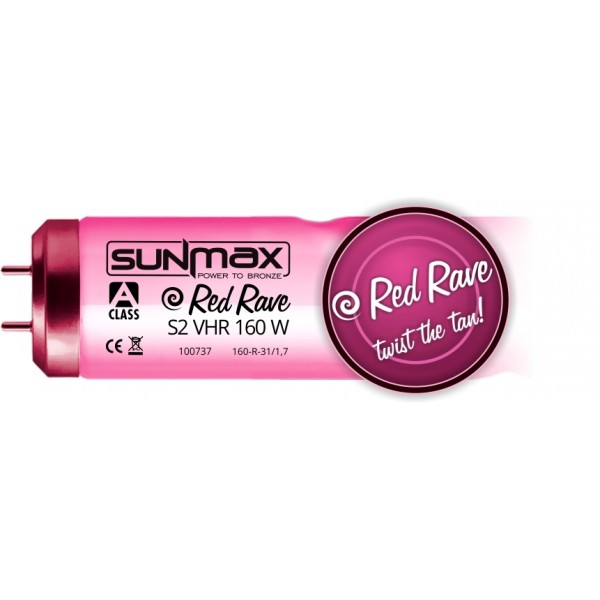 Sunmax A-class Red Rave S2 VHR 160W 0.3W/m² Tanning lamp 