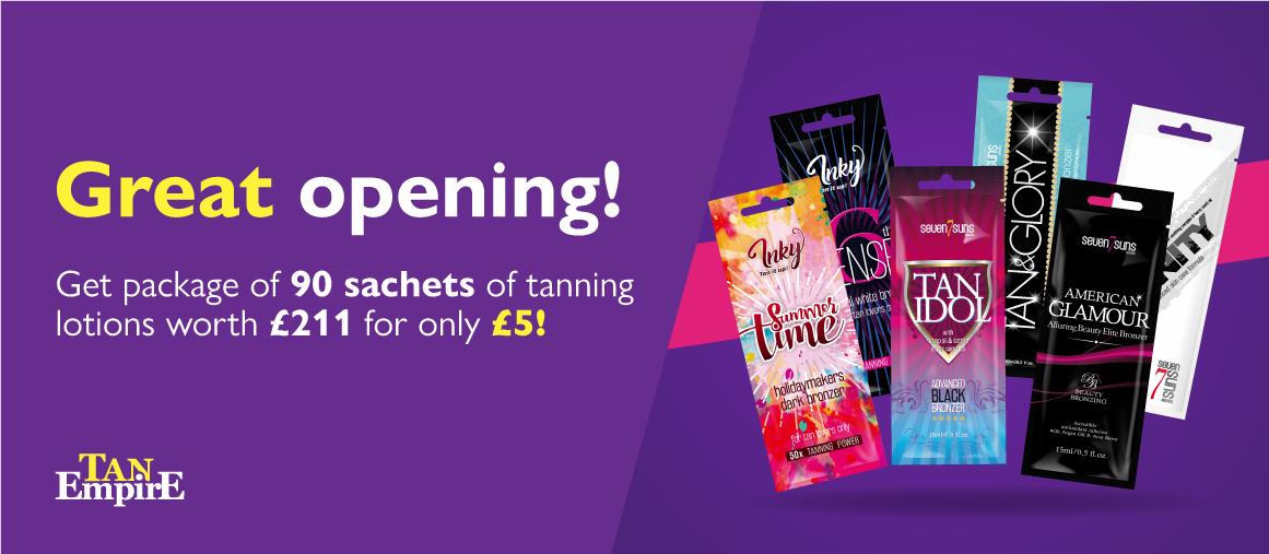 Great opening: Package of 90 tanning lotions for only £5 total
